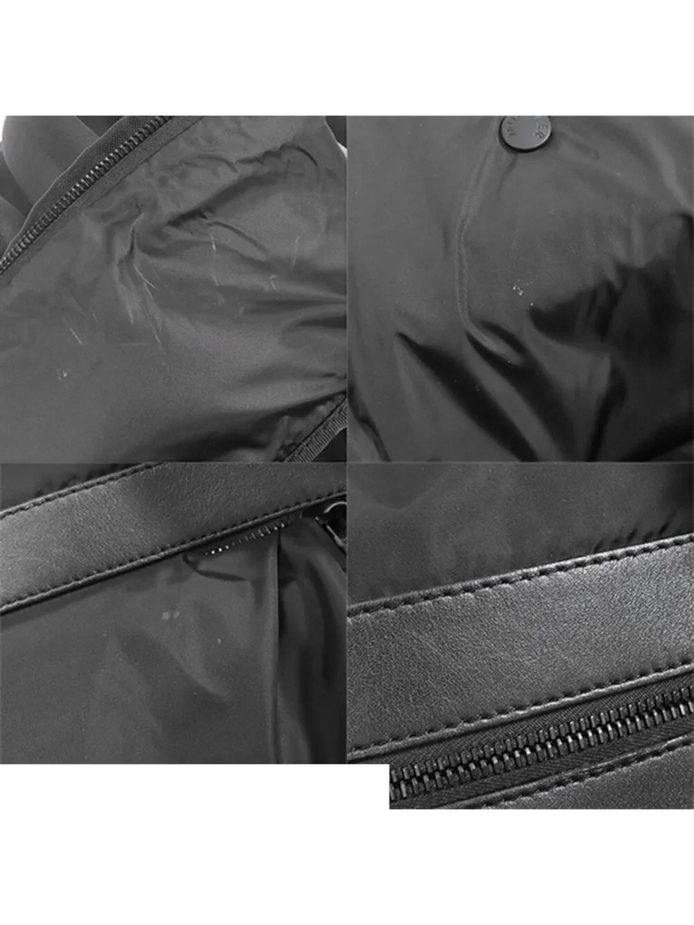 Moncler Pierrick Black Nylon Polyester Backpack